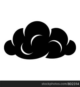Information cloud icon. Simple illustration of information cloud vector icon for web. Information cloud icon, simple black style