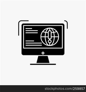 information, content, development, website, web Glyph Icon. Vector isolated illustration