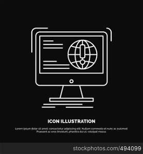 information, content, development, website, web Icon. Line vector symbol for UI and UX, website or mobile application. Vector EPS10 Abstract Template background