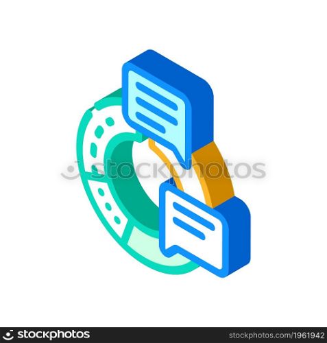 information data science isometric icon vector. information data science sign. isolated symbol illustration. information data science isometric icon vector illustration