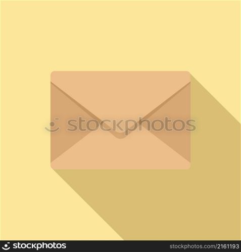 Information envelope icon flat vector. Paper mail. Letter post. Information envelope icon flat vector. Paper mail
