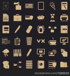 Information icons set. Simple style of 36 information vector icons for web for any design. Information icons set, simle style