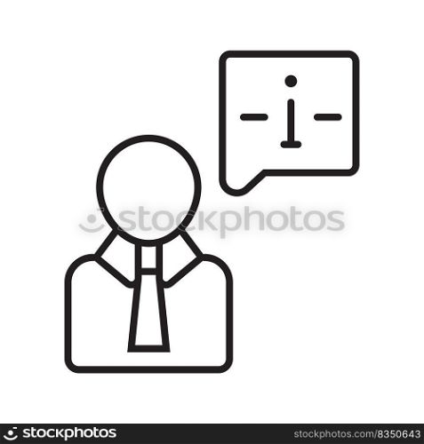 Information line icon vector. Info and help desk. Guidness, Reading Guide, 24 hours helper, technical support chat online.	