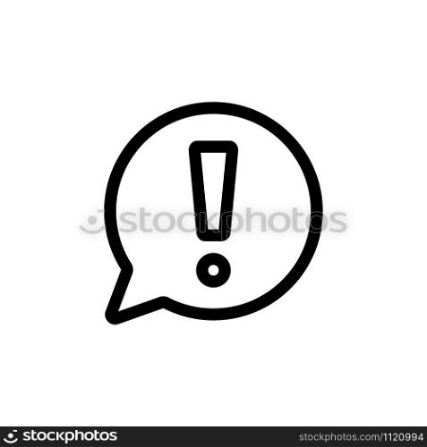 Information message icon vector. A thin line sign. Isolated contour symbol illustration. Information message icon vector. Isolated contour symbol illustration