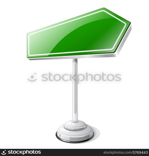 Information road traffic sign isolated on white.