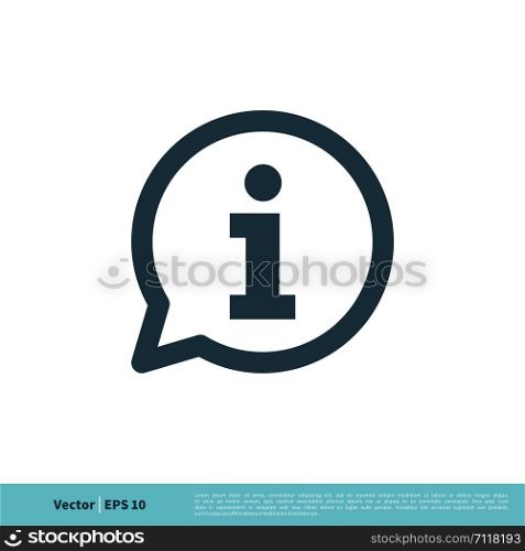 Information Sign Icon Vector Logo Template Illustration Design. Vector EPS 10.