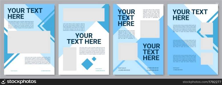Informational brochure template. Professional service. Flyer, booklet, leaflet print, cover design with copy space. Your text here. Vector layouts for magazines, annual reports, advertising posters. Informational brochure template