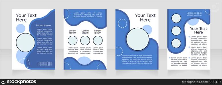 Informative blank brochure layout design. Boost business growth. Vertical poster template set with empty copy space for text. Premade corporate reports collection. Editable flyer paper pages. Informative blank brochure layout design
