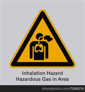 Inhalation Hazard Hazardous Gas in Area