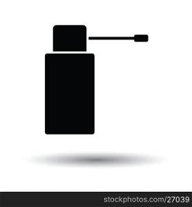 Inhalator icon. White background with shadow design. Vector illustration.
