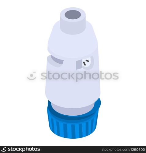 Inhaler icon. Isometric of inhaler vector icon for web design isolated on white background. Inhaler icon, isometric style