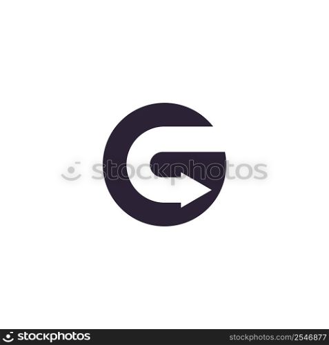 Initia G logo vector template, creative logo symbol