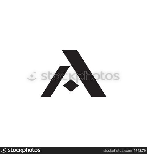 Initial a graphic design template vector isolated illustration