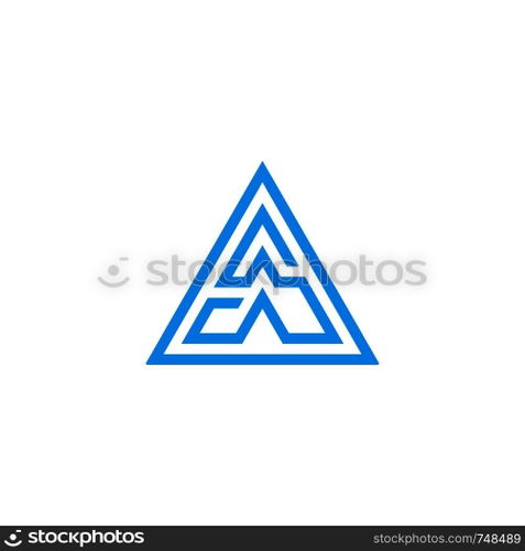 initial a logo template