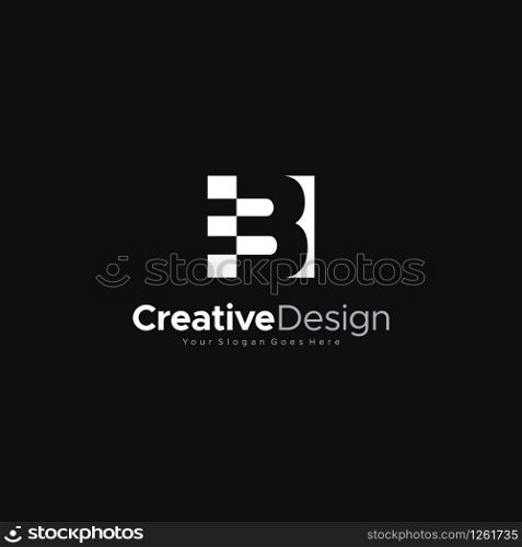 Initial B Letter abstract Logo Template Design Vector, Emblem, Design Concept, Creative Symbol, Icon Creative Design