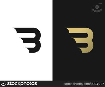 initial B letter logo design concept