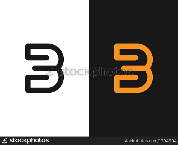 initial B letter logo design concept