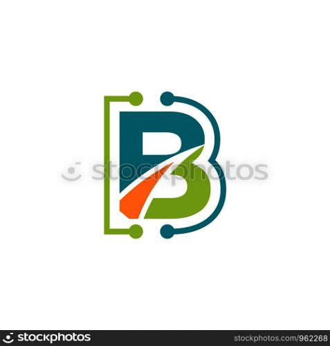 initial B logo template