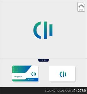 initial ci,ic creative logo template and business card design template include. vector illustration and logo inspiration. initial ci,ic creative logo template and business card include. vector illustration and logo inspiration