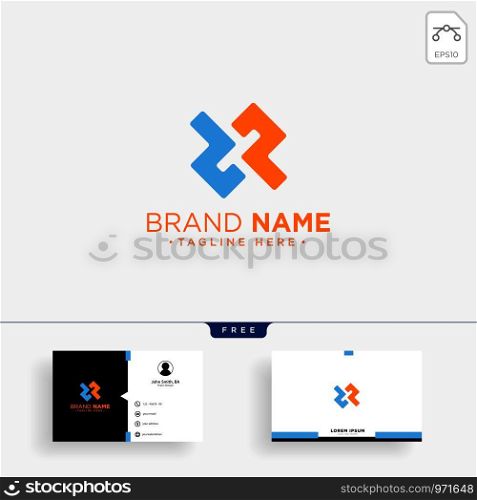 initial DP abstract geometric logo template vector illustration and business card design. initial DP abstract geometric logo template and business card design