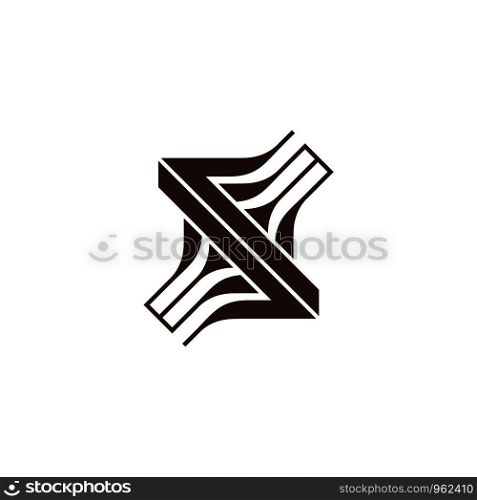 initial ES logo template