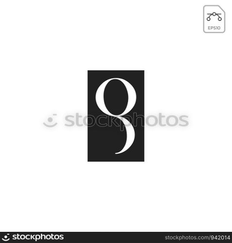 initial g monogram logo for business icon vector isolated - vector. initial g monogram logo for business icon vector isolated