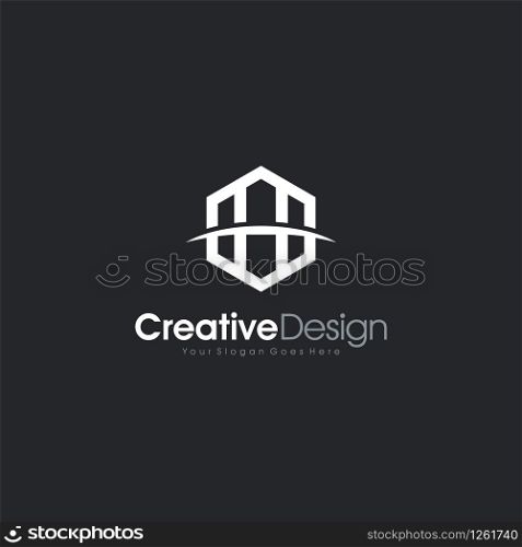 Initial H letter logo design. Creative,Premium Minimal emblem design template. Graphic Alphabet Symbol for Corporate Business Identity. Initial HH vector element Creative Design