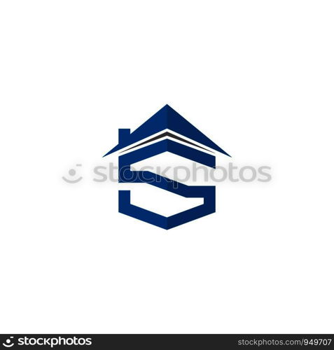 initial home logo template