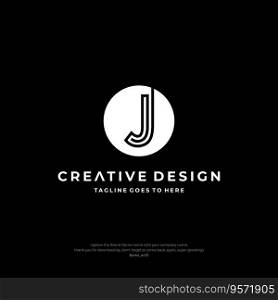 Initial J Letter logo design Creative Design