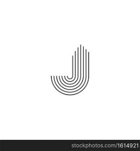 Initial J letter logo vector design