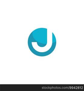 Initial J letter logo vector design
