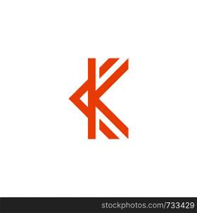 initial K logo template