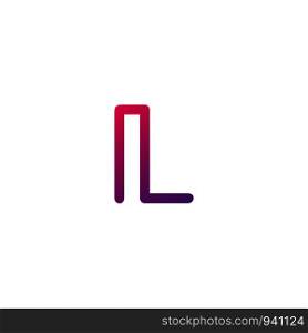 initial L,LI Logo template vector illustration icon element isolated - vector. initial L,LI Logo template vector illustration icon element