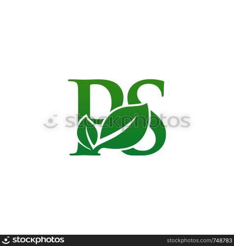 initial leaf logo template