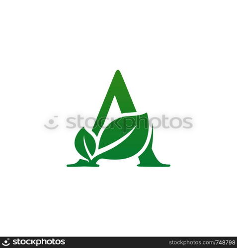 initial leaf logo template