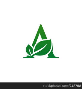 initial leaf logo template