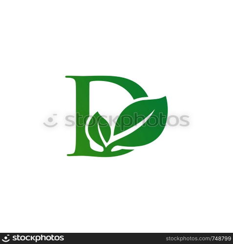 initial leaf logo template