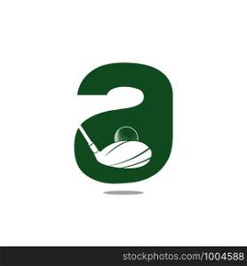 Initial letter A golf vector logo design. Golf club inspiration logo design.