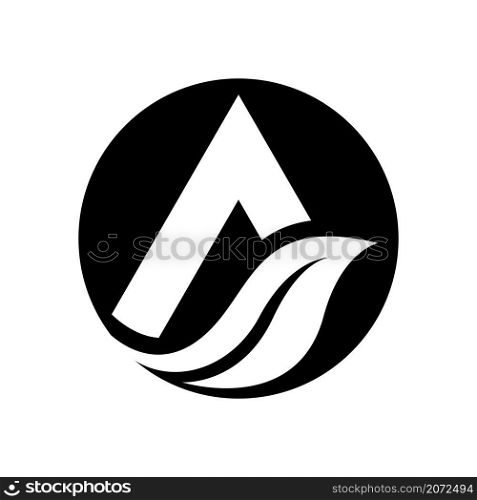 Initial Letter A logo business template vector icon