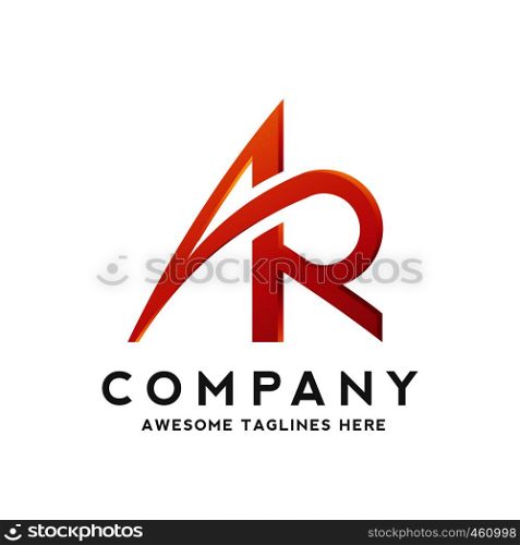 initial letter AR,RA geometric strong logo vector illustration isolated on white background