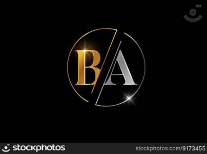 Initial Letter B A Logo Design Vector. Graphic Alphabet Symbol For Corporate Business Identity