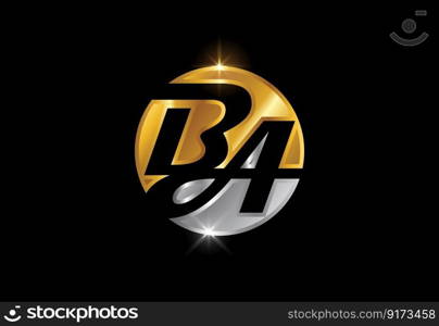 Initial Letter B A Logo Design Vector. Graphic Alphabet Symbol For Corporate Business Identity