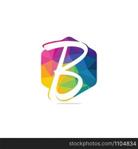 Initial letter B vector logo design. Letter b business vector logo template.