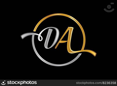 Initial Letter D A Logo Design Vector. Graphic Alphabet Symbol For Corporate Business Identity