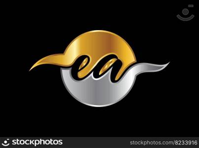 Initial Letter E A Logo Design Vector. Graphic Alphabet Symbol For Corporate Business Identity