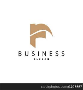 Initial Letter F Minimalist Logo, Simple Luxury Logotype Vector, Corporate Identity Emblem Symbol Design Brand, Company, Business