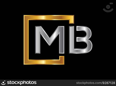 Initial Letter M B Logo Design Vector. Graphic Alphabet Symbol For Corporate Business Identity