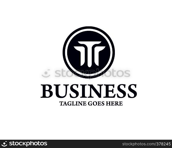 Initial letter triple T logo template colorful circle for business and company