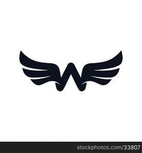 initial letter wings logo logotype. initial letter wings logo logotype vector art