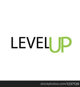 initial level up logo vector
